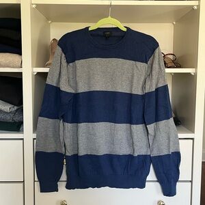 J Crew Striped Crewneck Sweater
